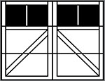 3-Section Square panel style