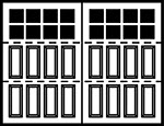 3-Section Square panel style