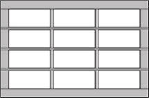 9 ft.-12 ft. Wide (3 panel) panel style