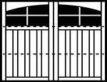 3-Section Arched panel style