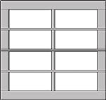 8 ft. Wide (2 panel)* panel style