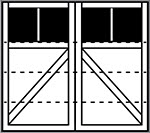 4-Section Square panel style