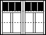 3-Section Square panel style