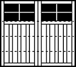 4-Section Square panel style