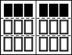 3-Section Square panel style