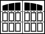 3-Section Arched panel style