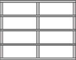 8 ft. Wide (2 panel)* panel style