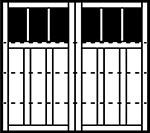 4-Section Square panel style