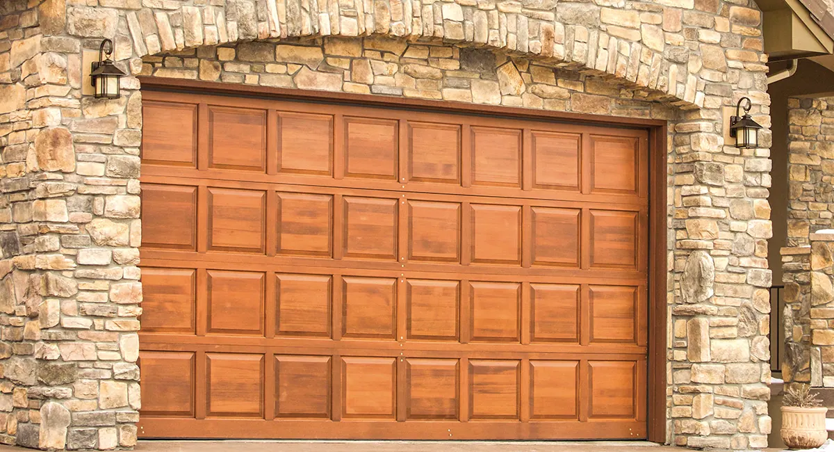 Raised Panel Wood Garage Doors