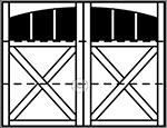 3-Section Arched panel style