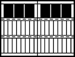 3-Section Square panel style