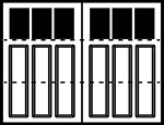 3-Section Square panel style