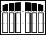 3-Section Arched panel style
