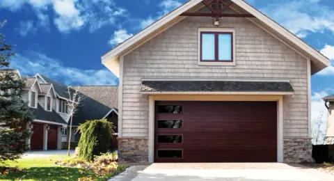 Safe-Way Ambient Madera wood-tone garage door