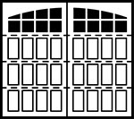 4-Section Arched panel style