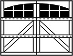 3-Section Arched panel style
