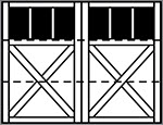 3-Section Square panel style