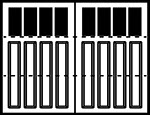 3-Section Square panel style