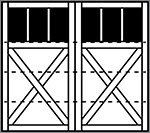 4-Section Square panel style
