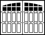 3-Section Arched panel style