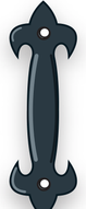 Hammered Iron Handle decorative hardware