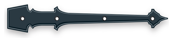Steel Heritage Hinge decorative hardware