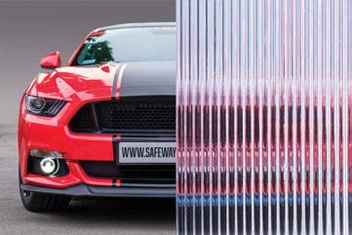 Thin Reeded glass finish