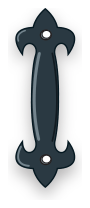 Hammered Iron Handle decorative hardware