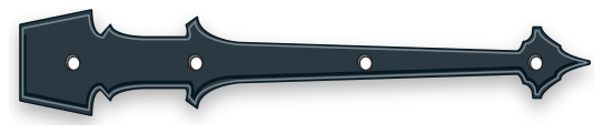 Steel Heritage Hinge decorative hardware