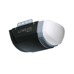 nice/linear single light garage door operator w/ dc motor, megacode & optional battery backup