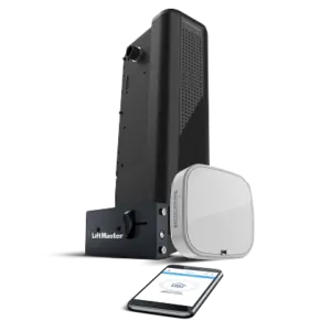 premium series heavy duty dc battery backup wall mount wi fi garage door opener