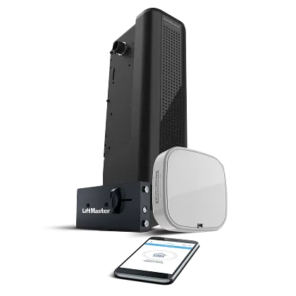 premium series heavy duty dc battery backup wall mount wi fi garage door opener