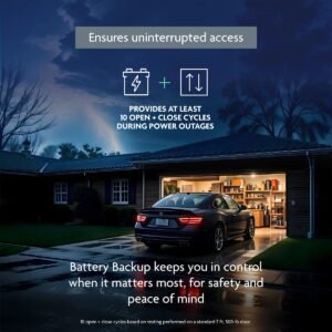 1/2 HP Belt Drive Opener with Battery Backup and myQ Connectivity