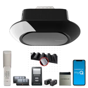 Ultra-Quiet Wi-Fi Battery Backup Garage Door Opener with Wireless Keypad