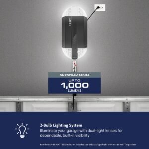 1 HP Belt Drive Opener with Battery Backup and myQ Connectivity