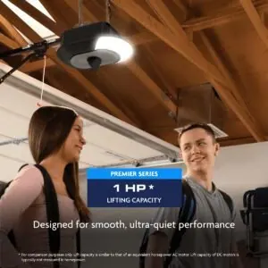 1 HP Belt Drive Opener with Battery Backup, Built-In Camera, and myQ Connectivity