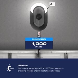 1 HP Belt Drive Opener with Battery Backup, Built-In Camera, and myQ Connectivity