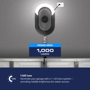 1 HP Belt Drive Opener with Battery Backup, Built-In Camera, and myQ Connectivity