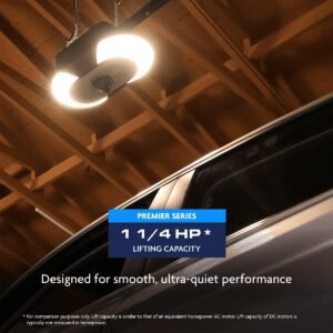 1-1/4 HP Belt Drive Opener with Battery Backup, Built-In Camera, and myQ Connectivity