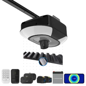 1-1/4 HPs Belt Drive Opener with Battery Backup, Built-In Camera, and myQ Connectivity