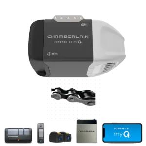 Chain Drive Wi-Fi Battery Backup Garage Door Opener