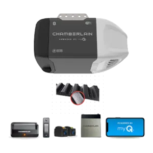 ultra quiet wi fi garage door opener with battery backup