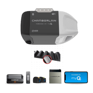 ultra quiet wi fi garage door opener with battery backup