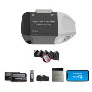 ultra quiet wi fi garage door opener with battery backup