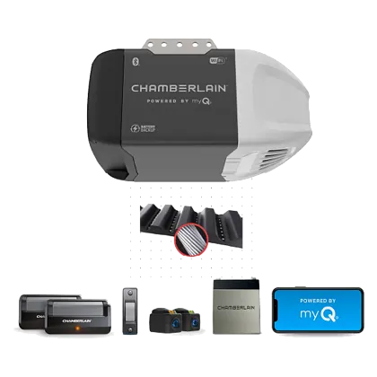 ultra quiet wi fi garage door opener with battery backup
