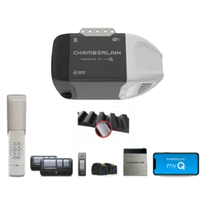 ultra quiet wifi garage door opener with battery backup