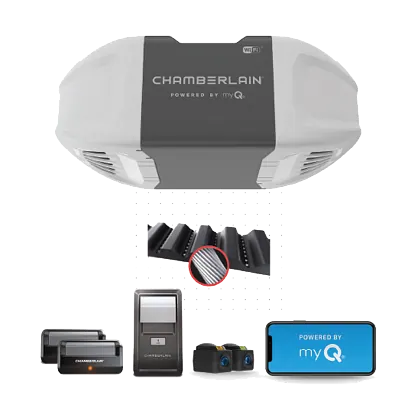 quiet wi fi belt drive garage door opener