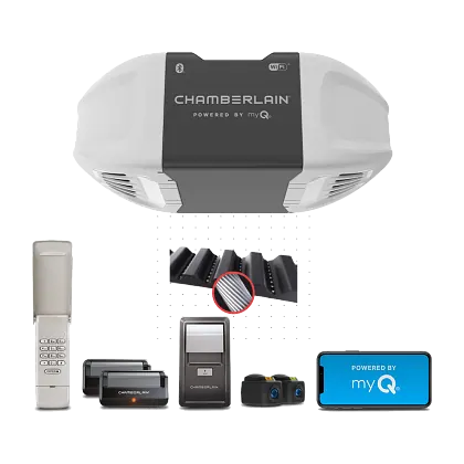 quiet wi fi garage door opener with wireless keypad