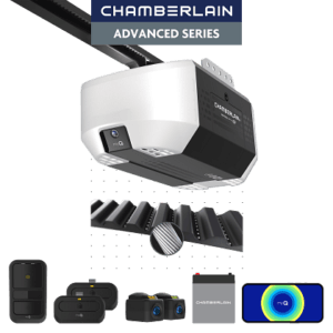 3/4 hp belt drive opener with battery backup and myq connectivity