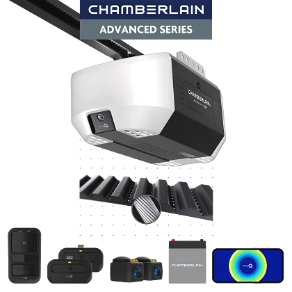 3/4 hp belt drive opener with battery backup and myq connectivity